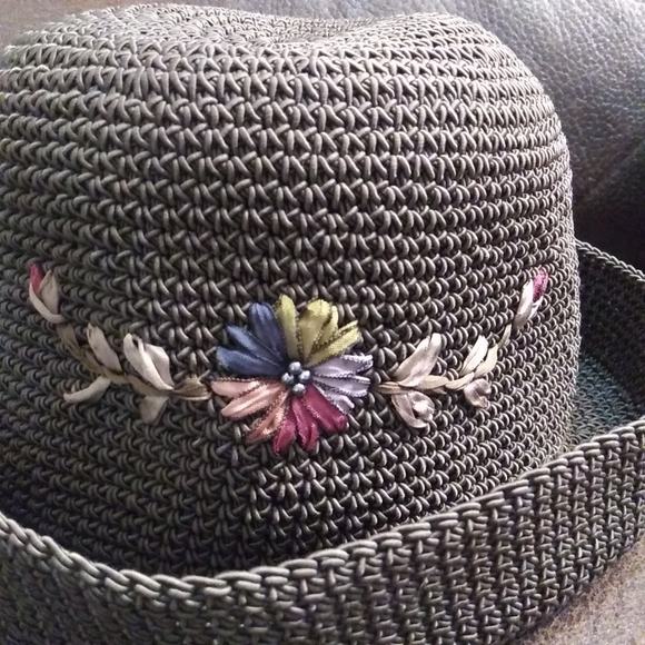 Blossom flower hat 90s hat. Retro flower pot bucket hat - Picture 4 of 8